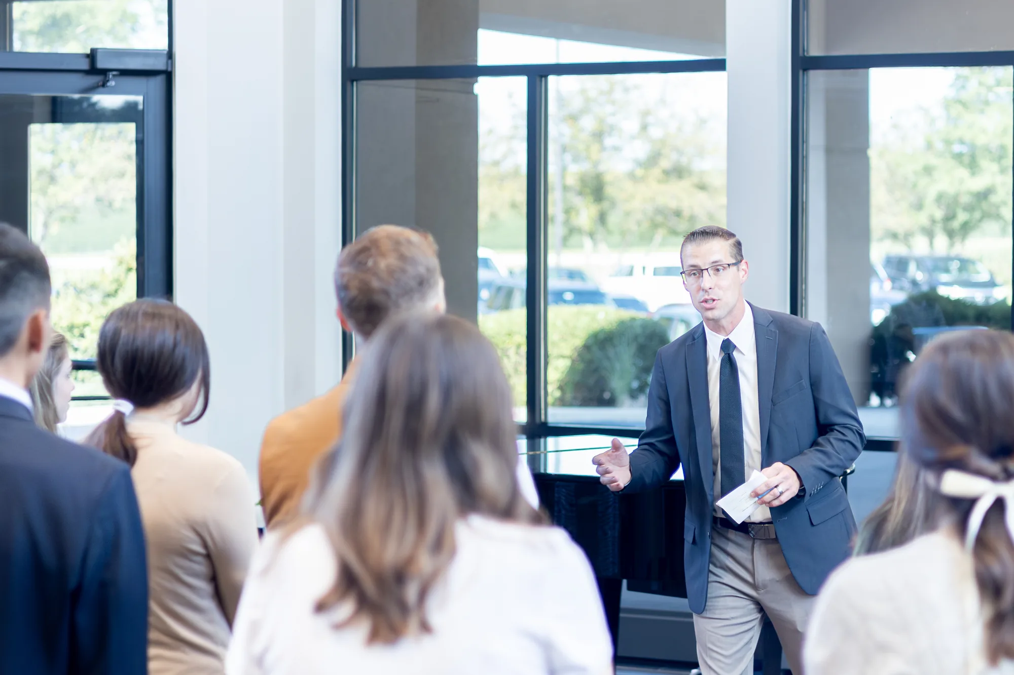 A Providence instructor teaching students